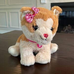 Barbie Vet Dog Interactive Barks Whines with Red Light Nose Plush Toy 10" Mattel